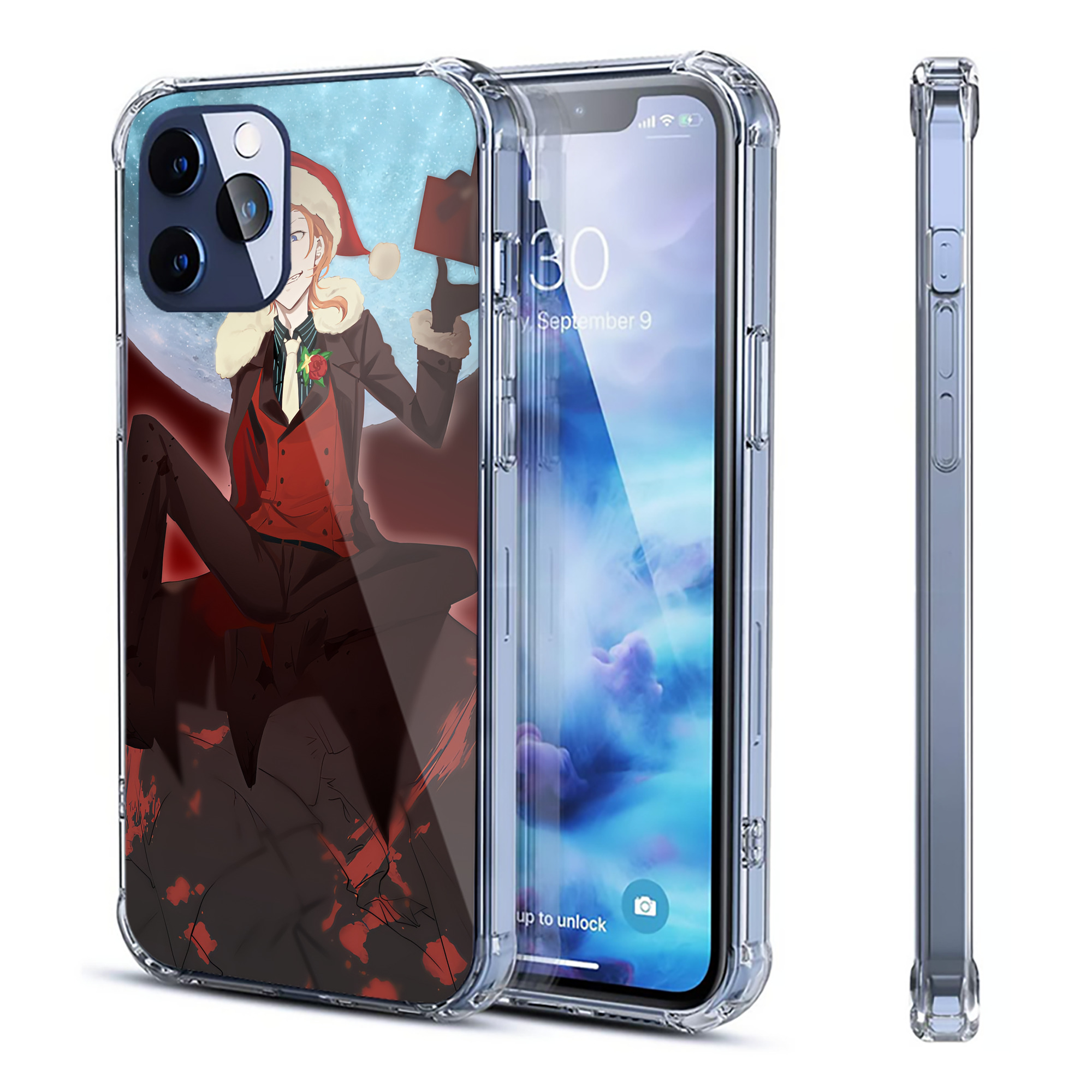 （画像用） 文豪ストレイドッグス Bungo Stray Dogs 【iPhone 12シリーズ対応】透明スマホケース（クリアソフトケース）